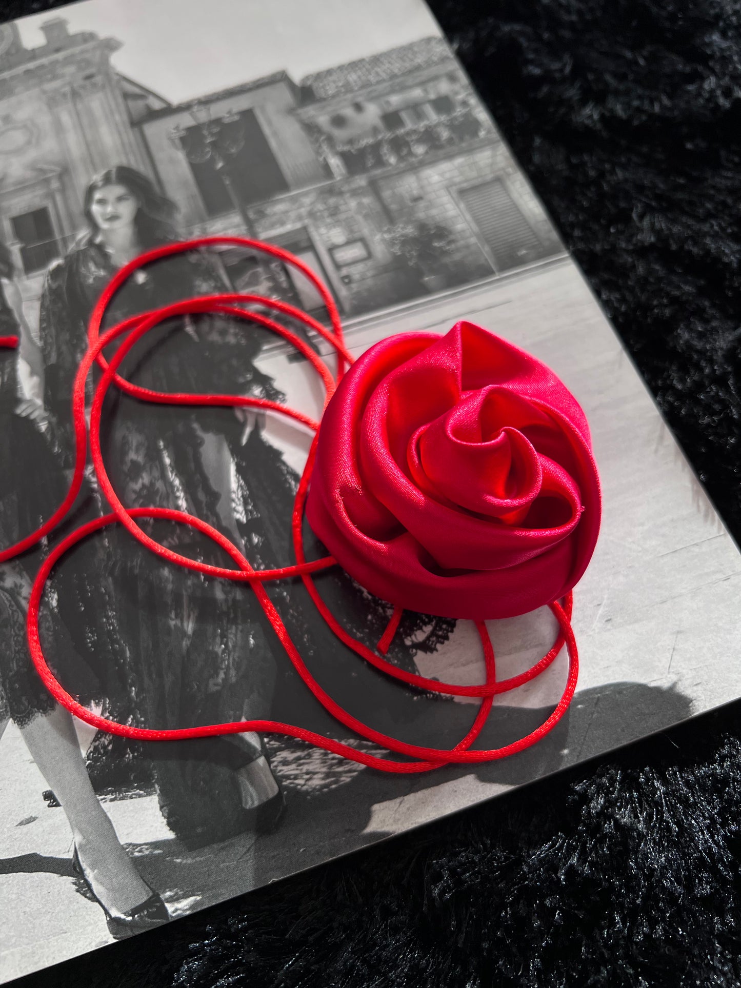 Choker ROSA de satén